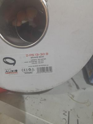 TRESA (PIELE DE SARPE) 13-30 NEGRU 1metru liniar