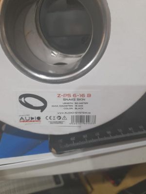 MELLEK (KÍGYÓBŐR) 6-16 FEKETE 1 folyóméter