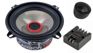 2 db-os komponens hangszóró szett, CARBON 130 audiorendszer, 70 watt, 130 mm, 5,25", 4 ohm, Budget