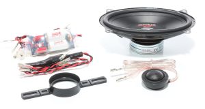 2 db-os komponens hangszóró szett, Audio System HX 406 SQ EM, 95 watt, 100x152 mm, 4"x6", 3 ohm, HIGH END