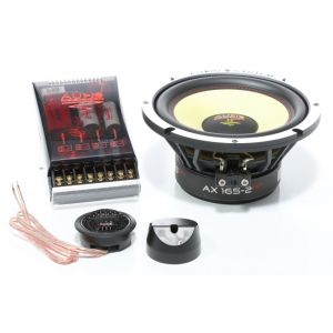 2 db-os komponens hangszóró szett, Audio System H 165 EVO 2, 160 watt, 165 mm, 6,5", 2 ohm, Extreme Kick Bass