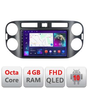 Navigáció VW TIGUAN és Golf Plus 2007-2011 B-489 Android QLED képernyő octa core 4+64 Carplay android auto KIT-489+EDT-E309V3