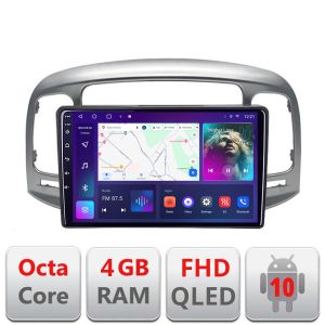 Navigatie Hyundai Accent 2006-2012 B-ACCENT Android Ecran QLED octa core 4+64 carplay android auto KIT-accent+EDT-E309V3