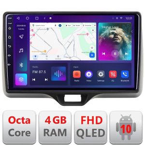 Navigatie Toyota Yaris 2020- Android radio gps internet quad core 4+64 carplay android auto kit-yaris2020+EDT-E310v3