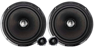 Kit de difuzoare pe 2 căi VW 6” (160 mm) cu filtre si cabluri plug & play 60W RMS/120W MAX 4Ohm Phoenix Gold ZDSW6CS v3