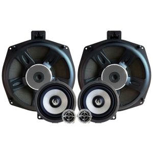 Set 2 Difuzoare componente pe 3 cai si subwoofere pentru BMW, Phoenix Gold ZD, 135 watts, 200 mm, 8", 4 ohm