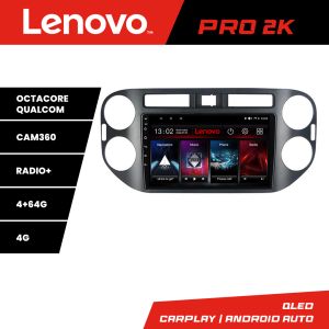 Navigáció VW TIGUAN és Golf Plus 2007-2011 8 magos QLED 2K 4+64 360 Android Waze USB Internet Navigáció Youtube Rádió Lenovo