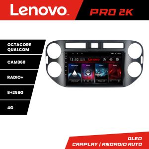 Navigáció VW TIGUAN és Golf Plus 2007-2011 8 magos QLED 2K 8+256 360 Android Waze USB Internet Navigáció Youtube Rádió Lenovo