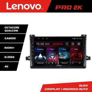 Navigáció Toyota Prius 2015 után Lenovo Kit-TY50 8 magos QLED 2K 8+256 360 Android Waze USB Internet Navigáció Youtube Rádió