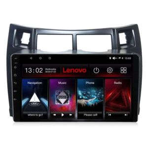 Navigatie Toyota Yaris 2008-2011 Lenovo Kit-YARIS08 8 core QLED 2K 8+256 360 Android Waze USB Navigatie Internet Youtube Radio Lenovo