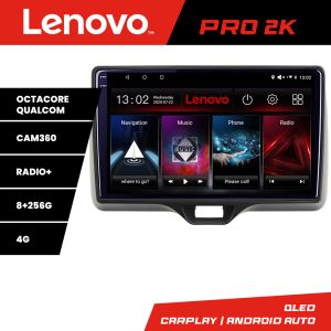 Navigáció Toyota Yaris 2020 - Android rádió gps internet 8 magos QLED 2K 8+256 360 Lenovo