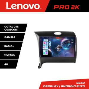 Navigáció Kia Cerato 2013-2017 Lenovo Kit-1562 8 magos QLED 2K 12+256 360 Android Waze USB Internet Navigáció Youtube Rádió