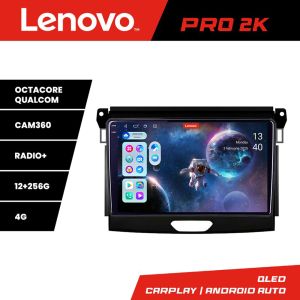 Navigatie Ford Ranger Lenovo Kit-574 8 core QLED 2K 12+256 360 Android Waze USB Navigatie Internet Youtube Radio