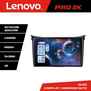 Navigatie Hyundai I30 2011-2016 8 core QLED 2K 12+256 360 Android Waze USB Navigatie Internet Youtube Radio Lenovo