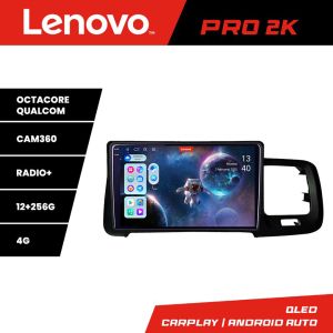 Navigatie Volvo S60 2014-2018 cu sistem Sensus Connect Lenovo Kit-s60-14 8 core QLED 2K 12+256 360 Android Waze USB Navigatie Internet Youtube R
