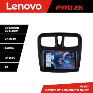 Navigatie Dacia Sandero 2012-2020 var B Android radio gps internet  8 core QLED 2K 12+256 360 Lenovo