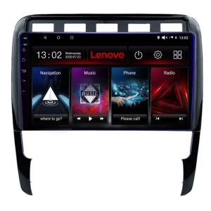 Navigatie Porsche Cayenne 2002-2011 Lenovo Kit-443 8 core QLED 2K 8+256 360 Android Waze USB Navigatie Internet Youtube Radio