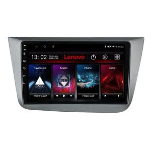 Navigatie Seat Leon 2005-2012 Lenovo Kit-leon05 8 core QLED 2K 8+256 360 Android Waze USB Navigatie Internet Youtube Radio
