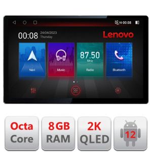 Navigáció Suzuki Alto 2009-2016, 13"-os 2K QLED képernyő, Octacore, 8 GB RAM, 128 GB HDD, 4G, 360°, DSP, Carplay, Bluetooth