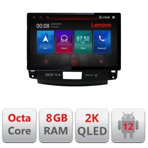 Navigatie Mitsubishi Outlander 2010 N-056 ecran 13" 2K 8+128 Android Waze USB Navigatie 4G 360 Toslink Youtube