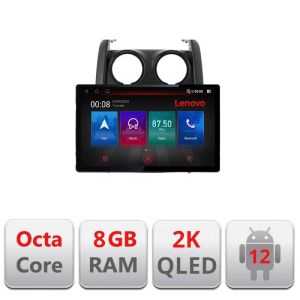 Navigatie Dacia Duster 2012-2019 N-157 ecran 13" 2K 8+128 Android Waze USB Navigatie 4G 360 Toslink Youtube Rad