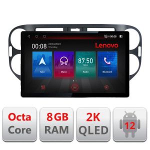Navigatie VW TIGUAN si Golf Plus 2007-2011 ecran 13" 2K 8+128 Android Waze USB Navigatie 4G 360 Toslink Youtube Radio KIT-
