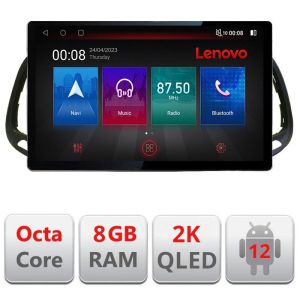 Navigatie Fiat Doblo 2015-2018 N-DOBLO15 ecran 13" 2K 8+128 Android Waze USB Navigatie 4G 360 Toslink Youtube R