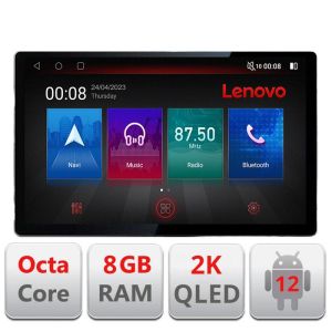 Navigáció Smart For Two 2010-2015 N-Smart10 képernyő 13" 2K 8+128 Android Waze USB navigáció 4G 360 Toslink Youtube