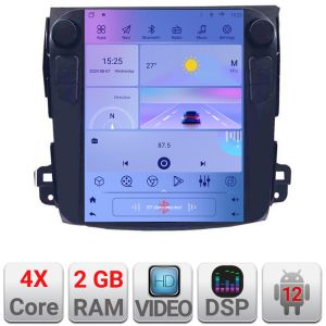 Navigáció Mitsubishi Outlander 2007-2011 típus tesla rádió gps internet 4 magos carplay android auto 2+32 kit-tesla-056