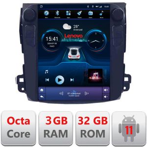Navigáció Mitsubishi Outlander 2007-2011 típus tesla rádió gps internet 8 Core 3+32 4G carplay android autóskészlet-tesla-056