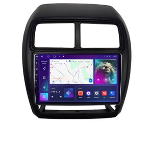 Navigáció Mitsubishi ASX 2017-2021 faceliftes modell Android rádió gps internet négymagos 4+64 Carplay android auto Kit-026-facelift+EDT-E309v3