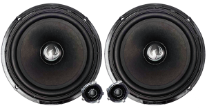 Set 2 Difuzoare componente, pe 2 căi VW, 6” (160 mm) cu filtre si cabluri plug & play 60 W RMS/120 W MAX, 4Ohm, Phoenix Gold, ZDSW6CS