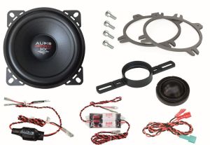 XFIT BWW 100 mm-es 2-utas rendszer elöl és hátul minden BMW E, F és G modellhez plug'n'play crossoverrel 135/90W (max/rms)