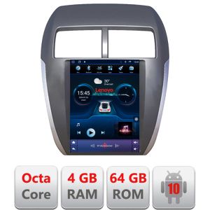 Navigație dedicată Tip Tesla Mitsubishi ASX Radio gps internet 8 Core 4+64 360 4G carplay android auto  GB Kit-tesla-026+PRO-9.7-4+64