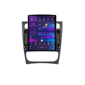 Navigatie Mercedes C W203 2001-2007 ecran tip TESLA 9.7" cu Android Radio Bluetooth Internet GPS WIFI 4+32GB DSP