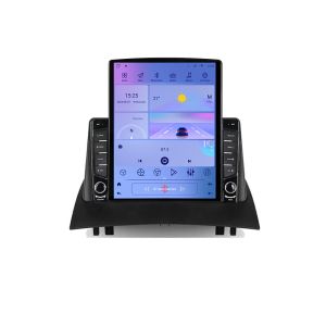 Navigatie Renault Megane 2 G-098 ecran tip TESLA 9.7" cu Android Radio Bluetooth Internet GPS WIFI 4+32GB DSP 4G Octa