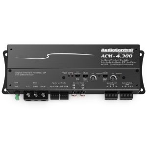 Micro Amplificator 4 canale Audio Control compact  ACM-4.300, 4 x 75 watts, in 2 sau 4 ohm, clasa D