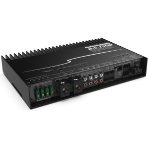 Nagy teljesítményű, 5 csatornás DSP mátrix erősítő accubass® 12V Audio Control D-5.1300 rendszerrel, 4 x 200 + 500 watt, 2 vagy 4 ohm impedanciával, D osztály