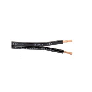 Cablu difuzoare profesional negru rola 75m 100% Cupru Oxygen free, sectiune 2x4mm2