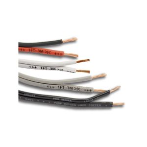 Cablu difuzoare negru rola 152m 100% Cupru Oxygen free, sectiune 2x1.3mm2