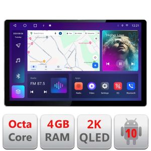 Dedikált navigáció Edonav Toyota Yaris 2020-, 2K QLED 13"-os képernyő, Octacore, 4 GB RAM, 32 GB HDD, 4G, 360°, DSP, Carplay, Bluetooth