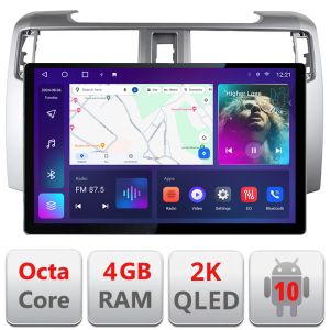 Dedikált navigáció Edonav Toyota 4runner 2009-2019, 2K QLED 13"-os képernyő, Octacore processzor, 4 GB RAM, 32 GB HDD, 4G, 360°, DSP, Carplay, Bluetooth