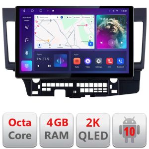 Dedikált navigáció Mitsubishi Lancer N-037 Edonav képernyő 13" 2K 4+32 Android Waze USB navigáció 4G 360 Toslink Youtube Rádió KI