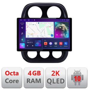 Navigatie dedicata Jeep Compass 2010-2016 N-2500 Edonav ecran 13" 2K 4+32 Android Waze USB Navigatie 4G 360 Toslink Youtube Ra