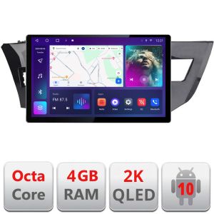 Dedikált navigáció Toyota Corolla 2013-2017 N-470 Edonav képernyő 13" 2K 4+32 Android Waze USB navigáció 4G 360 Toslink Youtube R