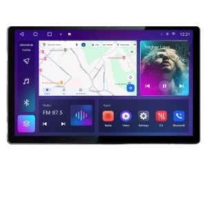 Navigatie dedicata VW Golf 7 N-491 Edonav ecran 13" 2K 4+32 Android Waze USB Navigatie 4G 360 Toslink Youtube Radio KIT-491 si ED