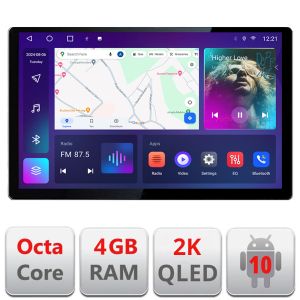 Dedikált navigáció Toyota Auris 2007-2013 N-auris-2013 Edonav képernyő 13" 2K 4+32 Android Waze USB Navigáció 4G 360 Toslink Yout