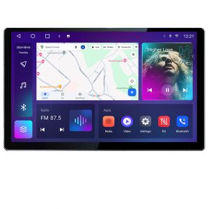 Dedikált navigáció Edonav Peugeot Bipper, Citroen Nemo, Fiat Qubo 2008-2017, 2K QLED 13"-os képernyő, Octacore, 4 GB RAM, 32 GB HDD, 4G, 360°, DSP, Carplay, Bluetooth EDT-E413