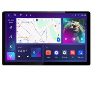 Dedikált navigáció Peugeot 208/2008 N-PSA Edonav képernyő 13" 2K 4+32 Android Waze USB navigáció 4G 360 Toslink Youtube Rádió KÉSZLET